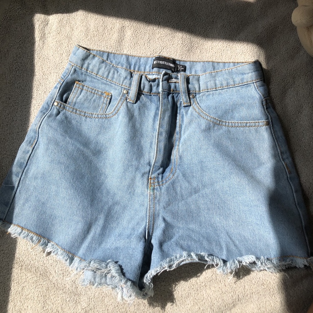 prettylittlethings jean shorts